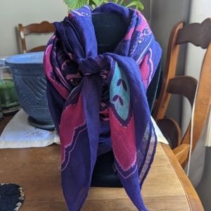 Soft purple paisley scarf